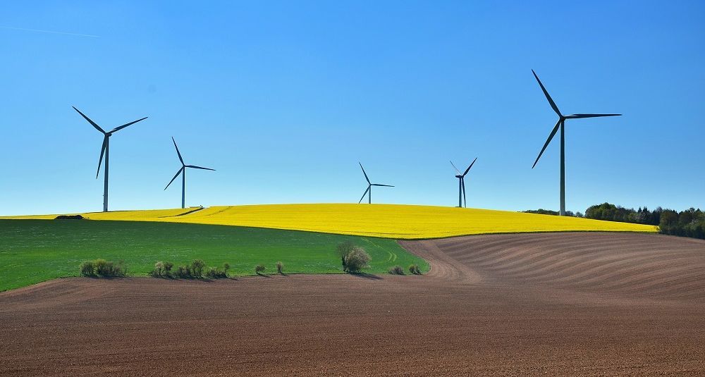 Windräder Landschaft Nachhaltigkeit