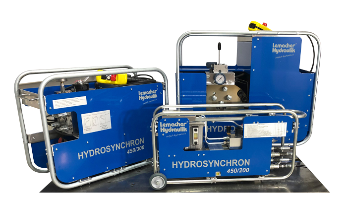 lifting unit synchronised hydrosynchron Lemacher Hydraulic