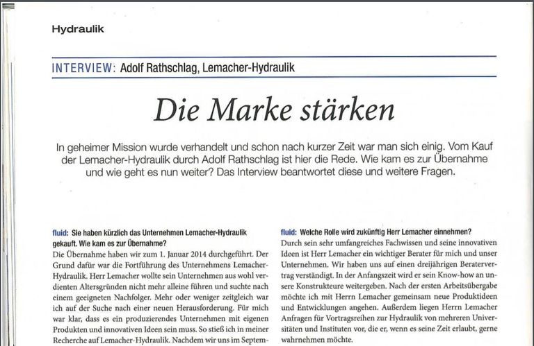 Die Marke stärken - Interview mit Adolf Rathschlag